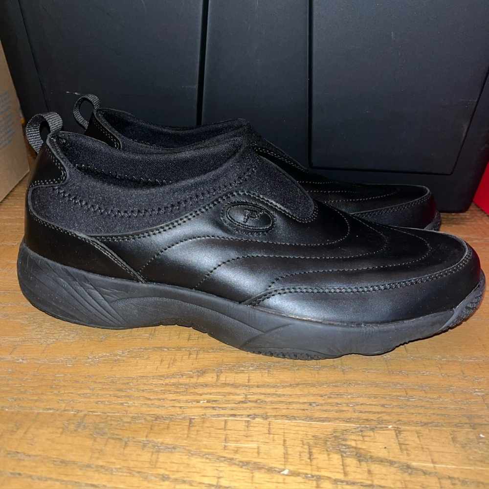 Propet Men's Black Slip-On Sneakers